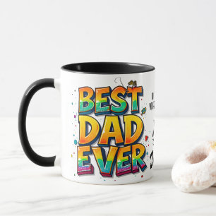 Mug Pêcher meilleur papa jamais poisson Citation Graff