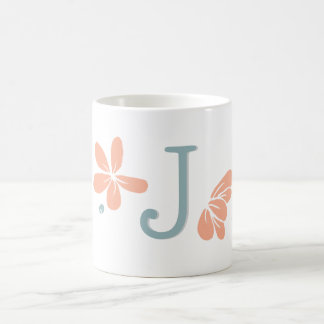 Mug Pêcher Pétale Florale initiale Musique