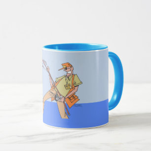 Mug Pêcheur bleu gauche combo