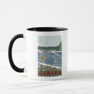 Mug Pêcheur de mouche - le Yukon, Alaska
