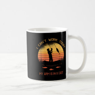 Mug Pêcheur, je ne peux pas travailler aujourd'hui, mo