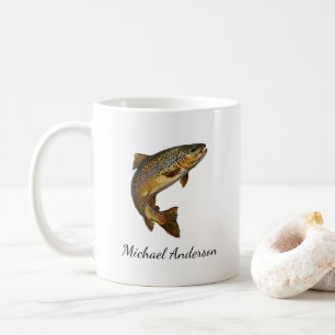 Mug Pêcheur personnalisé - Conception de pêche à la tr