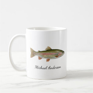 Mug Pêcheur personnalisé - Conception de pêche à la tr