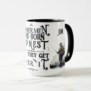 Mug "Pêcheurs..." Personnalisable 