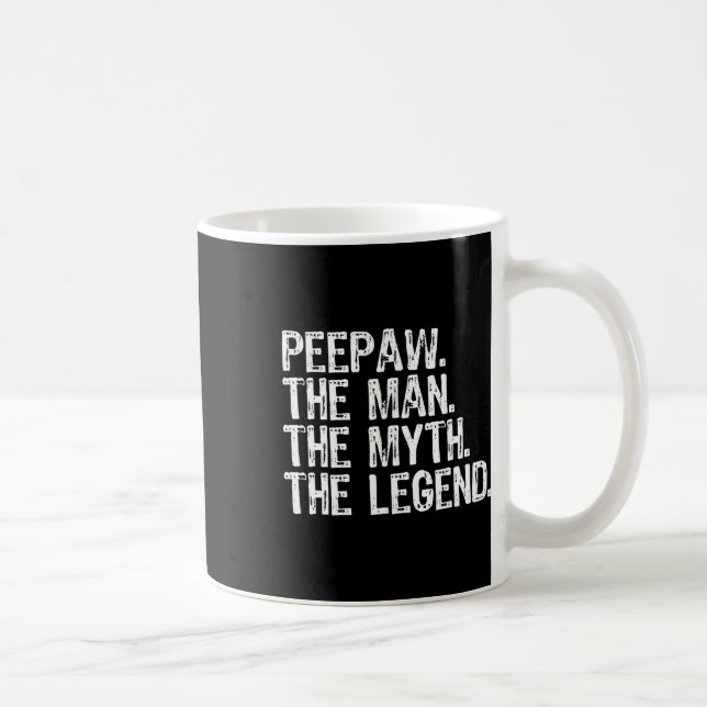 Mug Pee-paw L'Homme Le Mythe La Légende Bunnyaw Drôle (Droite)