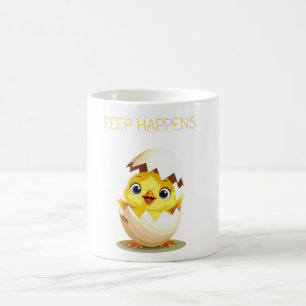 Mug Peep Happens" Jote Chick Baby T-shirt