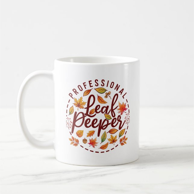 Mug Peeper Feuille professionnelle Automne Feuilles co (Gauche)