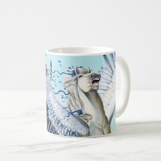 Mug Pegasus Cory Blanc (Devant droit)