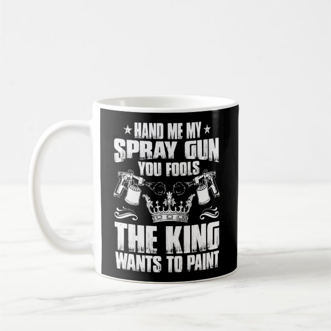 Mug Peintre Automobile Le Roi Veut Peindre Car Pai (Gauche)