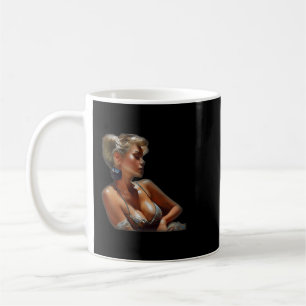 Mug peintre figuratif détaillé