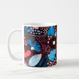 Mug Peinture à la main Aquarelle Abstraite Croquis Doo