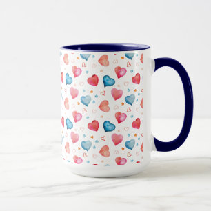 Mug Peinture à la main en forme de coeur