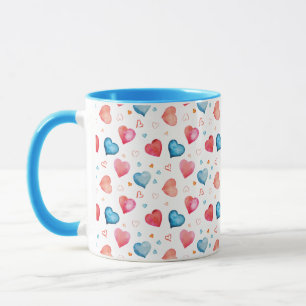 Mug Peinture à la main en forme de coeur