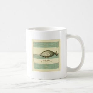Mug Peinture à l'aquarelle de baleine ancienne Narwhal