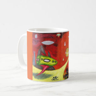 Mug Peinture à l'aquarelle Science-fiction Dimension A
