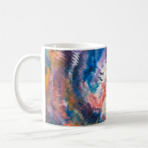 Mug Peinture à l'huile 4K. Une abstraction créative co