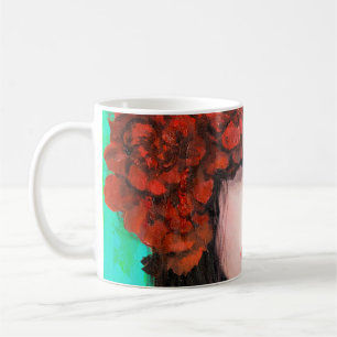 Mug Peinture à l'huile Abstraite montrant le visage de