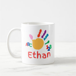 Mug Peinture à main ABC pour enfant personnalisée 123