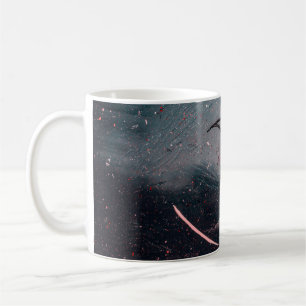 Mug Peinture abstraite blanche et bleue