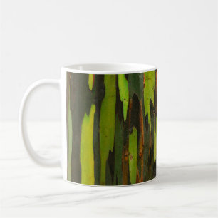 Mug Peinture abstraite verte, orange et noire