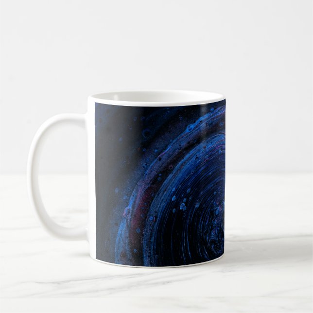 Mug Peinture abstraite violette et marron (Gauche)