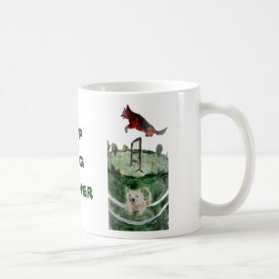 Mug Peinture agilité chien personnalisée