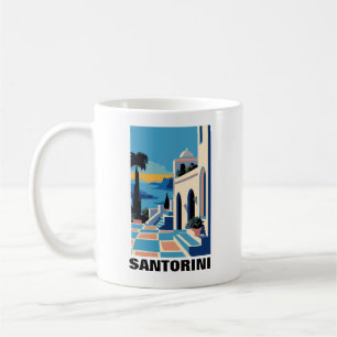 Mug Peinture architecturale de Santorin Grèce
