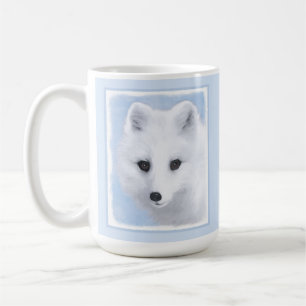 Mug Peinture Arctic Fox - Art original de la faune