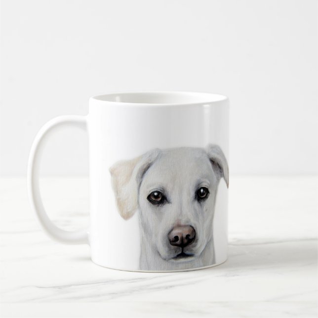 Mug Peinture au Labrador blanc par miart (Gauche)