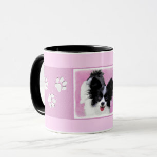 Mug Peinture (blanche et noire) de Papillon - art de