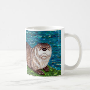 Mug Peinture Cheeky River Otter