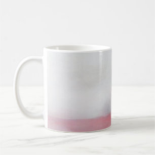 Mug Peinture d'art Abstrait rose et gris. Art moderne