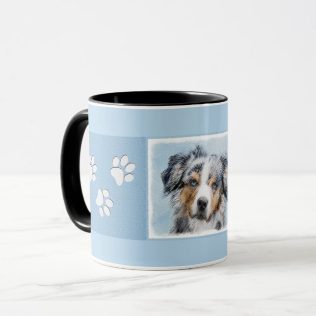 Mug Peinture de berger américaine miniature - L'art du (Devant gauche)