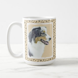 Mug Peinture de berger australien - Art original de ch