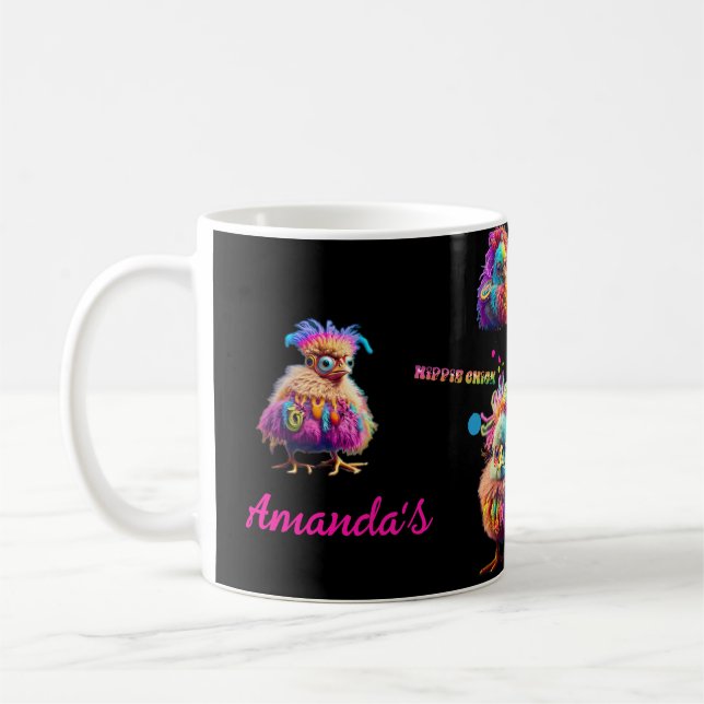 Mug Peinture de brique Hippie personnalisée Super (Gauche)