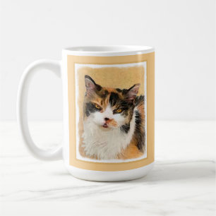 Mug Peinture de chat Calico - Cute Original Cat Art