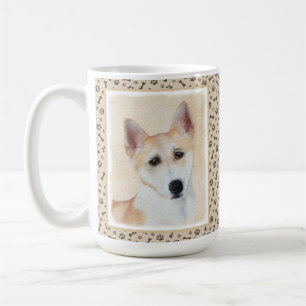 Mug Peinture de chien de Canaan - jolie art original d
