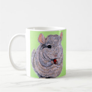Mug Peinture de Chinchilla à la poitrine molle