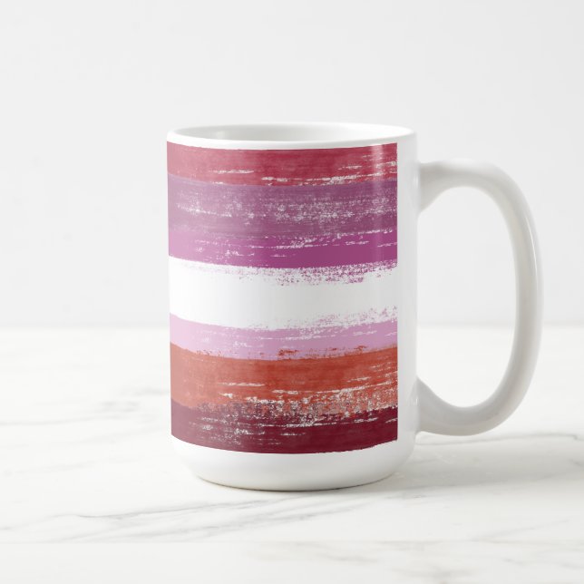 Mug Peinture de fierté lesbienne (Droite)