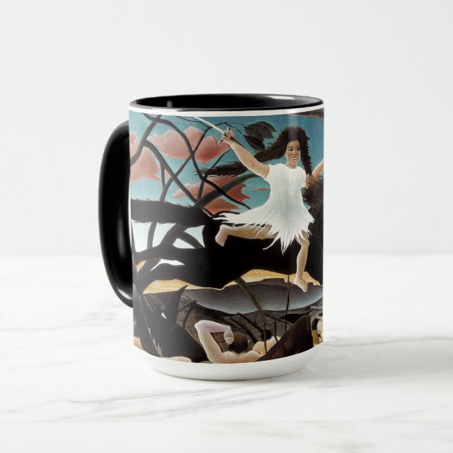 Mug Peinture de la Guerre (La Guerre) d'Henri Rousseau (Devant gauche)