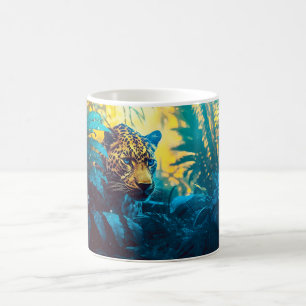 Mug Peinture de la jungle d'un léopard