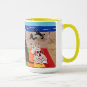 Mug Peinture de Labradors de brise d'été