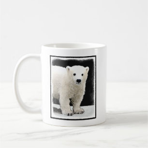 Mug Peinture de l'ours polaire - Art original de la fa