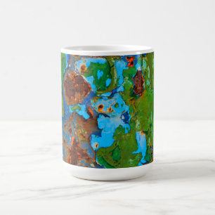 Mug Peinture de peinture en métal rouillé Grunge Vinta