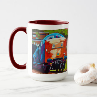 Mug Peinture de train - Cadeau pour les amateurs de tr