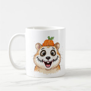 Mug Peinture de visage de squelette mignon Hamster Hal
