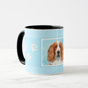 Mug Peinture d'espagnol Welsh Springer - Art original