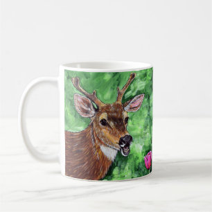 Mug Peinture drôle de cerfs