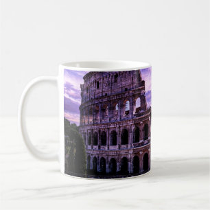 Mug Peinture du Colisée à Rome au coucher du soleil