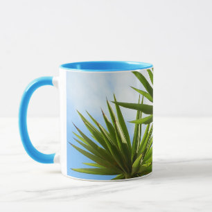 Mug Peinture Effet Photo de Feuilles de Palmier Yucca